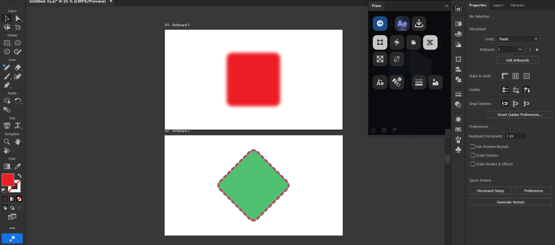 In Illustrator. Every artboard as its own composition