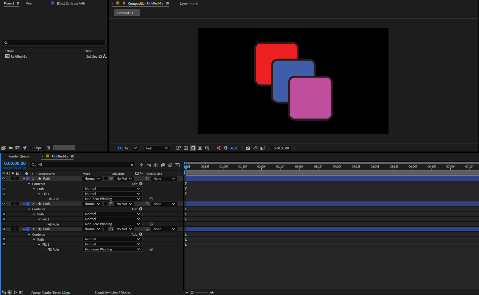 The same selection with Combine off: one layer per shape. A whole icon as one animatable layer