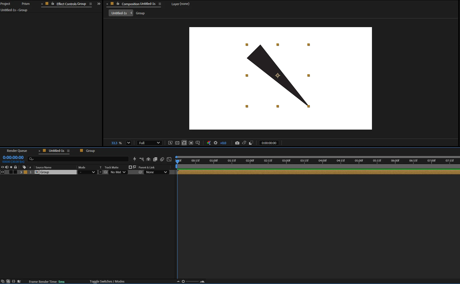 What arrived in After Effects. A tapered stroke keeps its taper